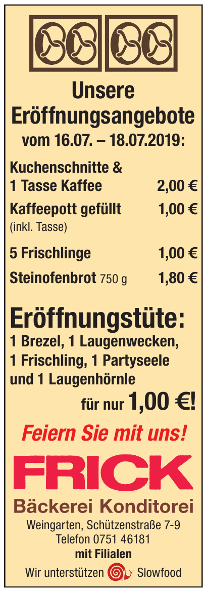 Frick Bäckerei Konditorei Frick Bäckerei Konditorei