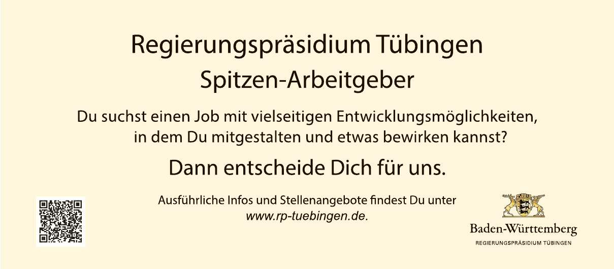 Regierungspräsidium Tübingen Regierungspräsidium Tübingen