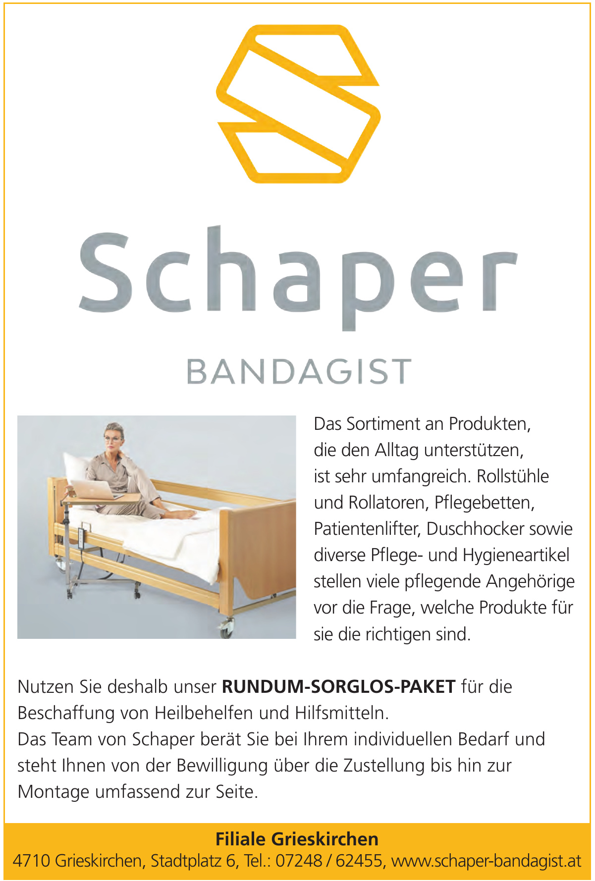 Schaper Bandagist - Filiale Grieskirchen Schaper Bandagist - Filiale Grieskirchen