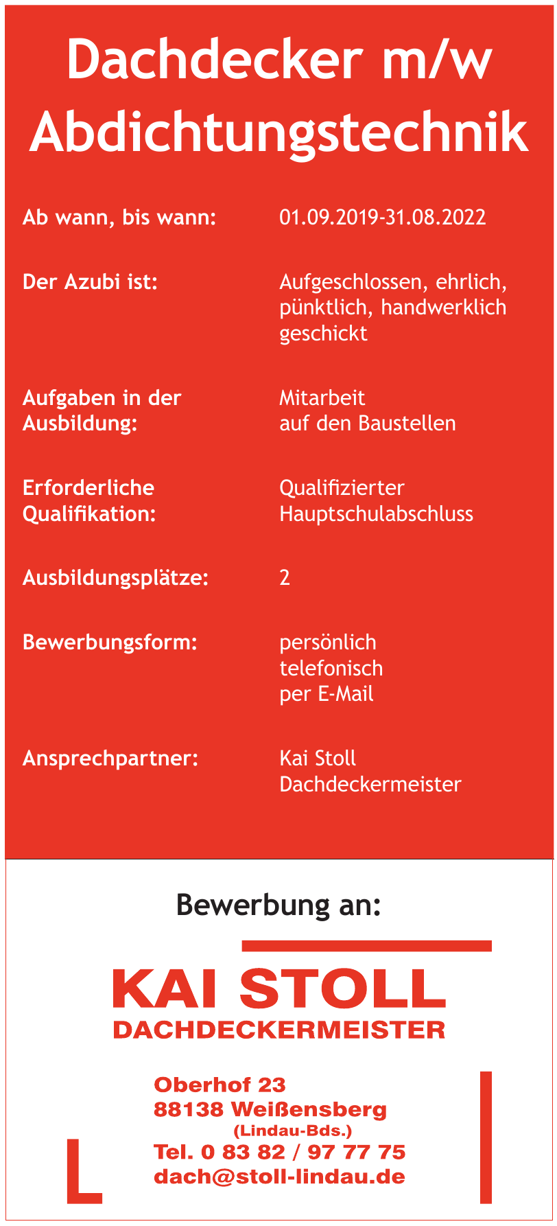 Kai Stoll Dachdeckermeister Kai Stoll Dachdeckermeister