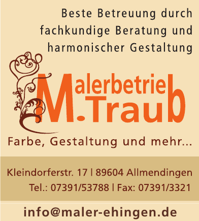 Malerbetrieb M. Traub Malerbetrieb M. Traub
