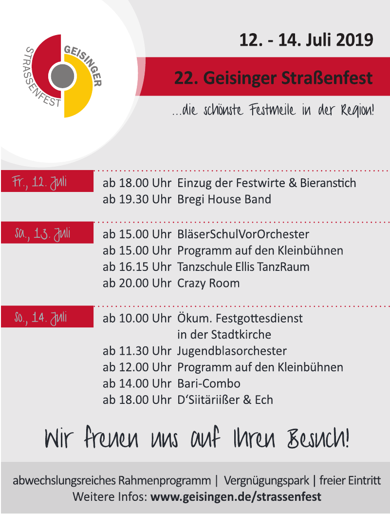 22. Geisinger Strassenfest 22. Geisinger Strassenfest