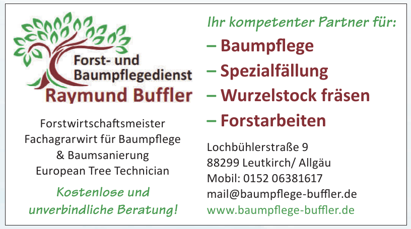Forst- und Baumpflegedienst Raymund Buffler Forst- und Baumpflegedienst Raymund Buffler