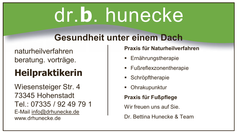 dr.b. hunecke dr.b. hunecke