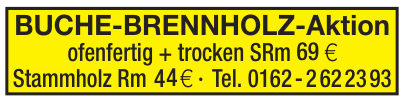 Buche-Brennholz-Aktion Buche-Brennholz-Aktion