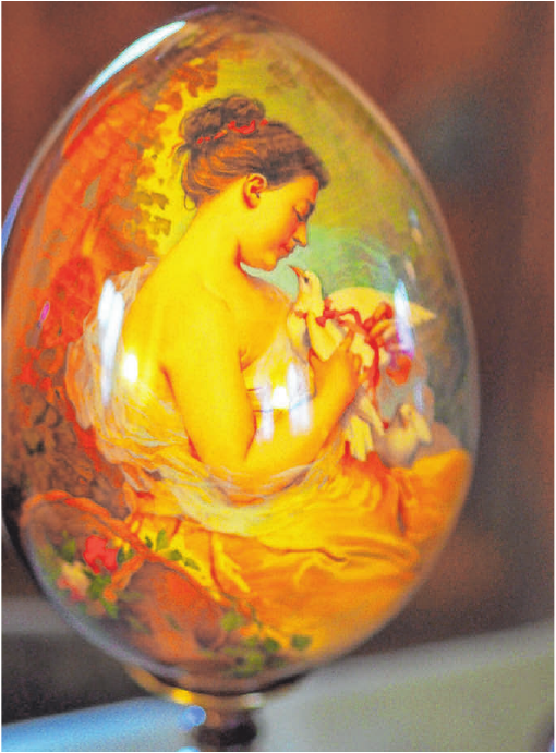 Filigrane Kunst auf dem Ei. FOTO: PR Filigrane Kunst auf dem Ei. FOTO: PR