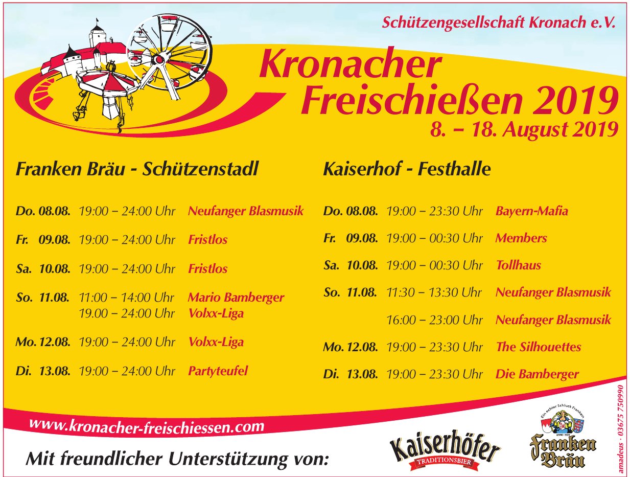 Schützengesellschaft Kronach e.V. Schützengesellschaft Kronach e.V.