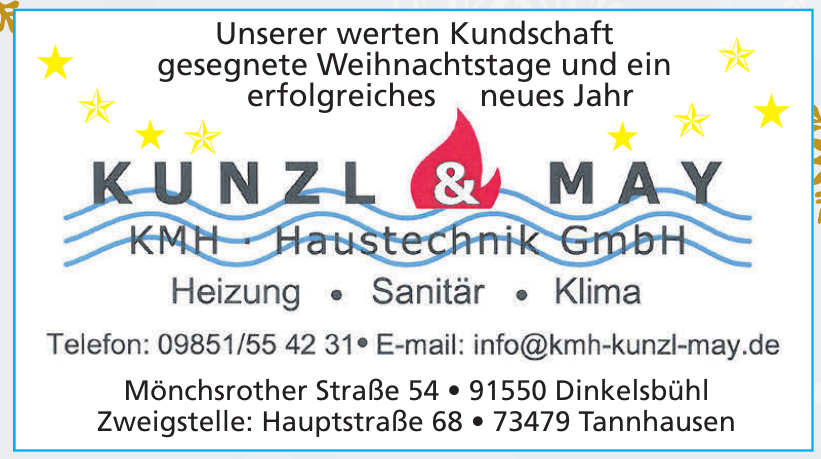 KMH Kunzl & May Haustechnik GmbH KMH Kunzl & May Haustechnik GmbH