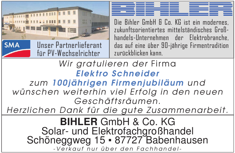 Bihler GmbH & Co. KG Bihler GmbH & Co. KG
