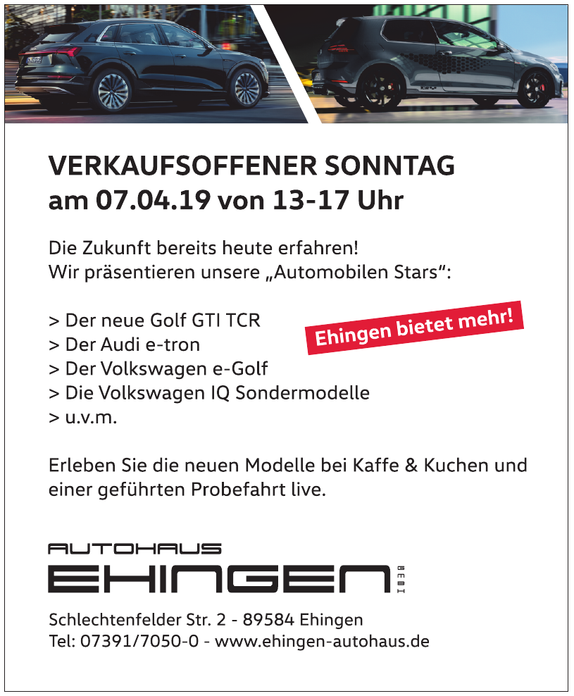 Autohaus Ehingen GmbH Autohaus Ehingen GmbH