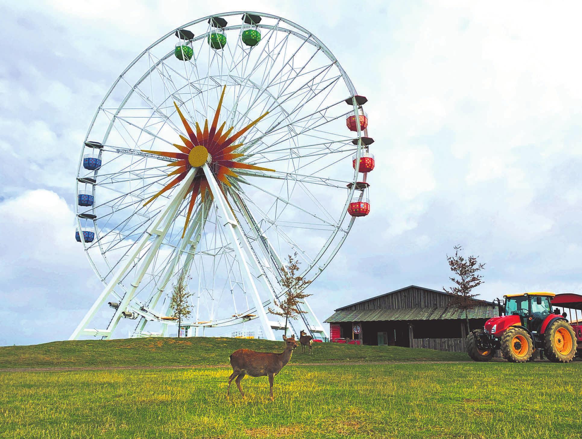 Der Sonnenlandpark Lichtenau hat wieder alle Außenattraktionen wie das Riesenrad geöffnet. Foto: Anita Müller / Sonnenlandpark Der Sonnenlandpark Lichtenau hat wieder alle Außenattraktionen wie das Riesenrad geöffnet. Foto: Anita Müller / Sonnenlandpark