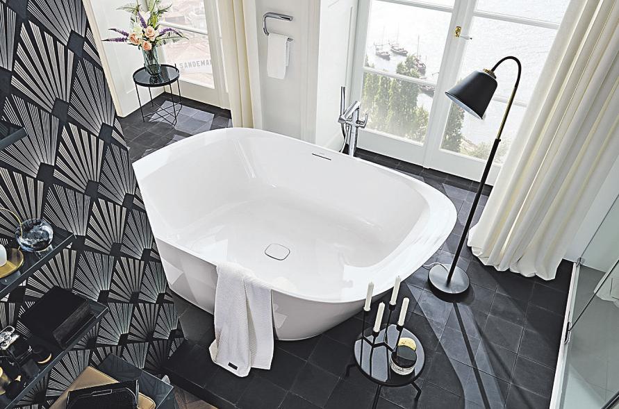 Preisgekröntes Design: Die freistehende Badewanne aus Vigours Designlinie vogue