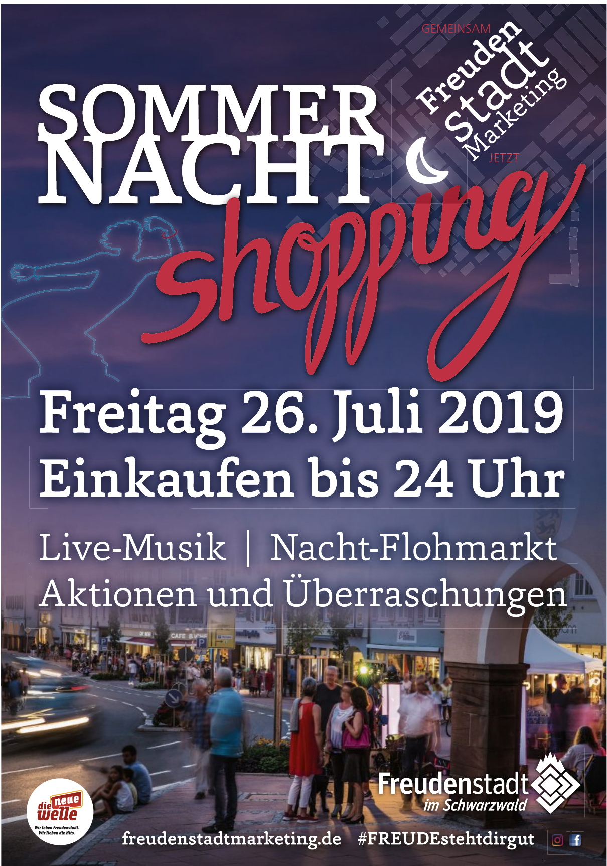 Freudenstädten Sommernacht-Shopping Freudenstädten Sommernacht-Shopping