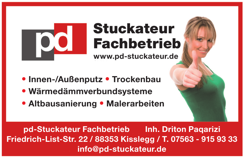 pd-Stuckateur Fachbetrieb - Inh. Driton Paqarizi pd-Stuckateur Fachbetrieb - Inh. Driton Paqarizi