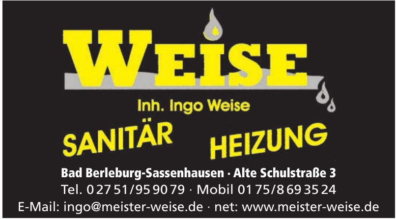 Weise Sanitär, Heizung Weise Sanitär, Heizung