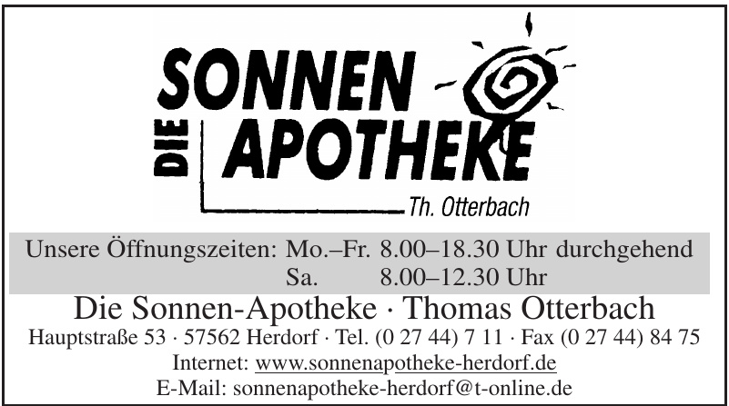 Die Sonnen-Apotheke - Thomas Otterbach Die Sonnen-Apotheke - Thomas Otterbach