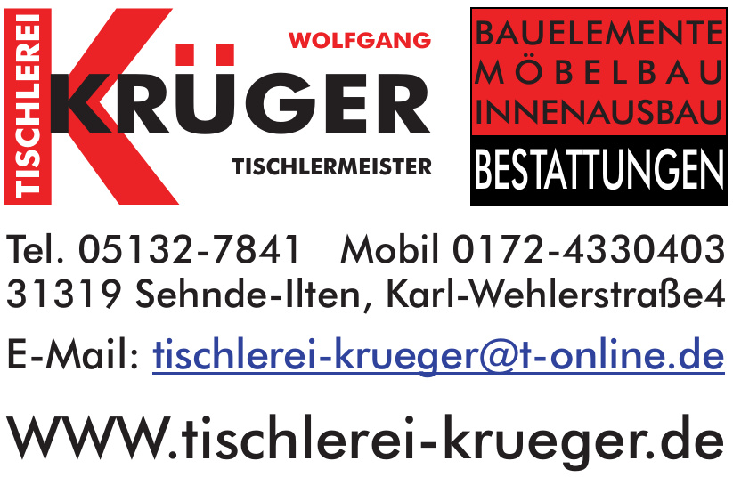 Wolfgang Krüger, Tischlermeister