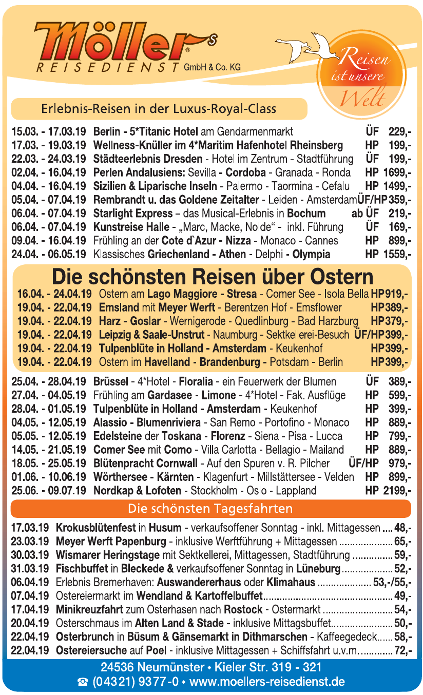 Möllers Reisedienst GmbH & Co. KG Möller's Reisedienst GmbH & Co. KG