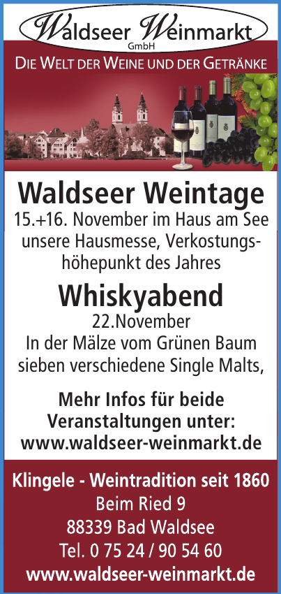Waldseer Weinmarkt GmbH Waldseer Weinmarkt GmbH