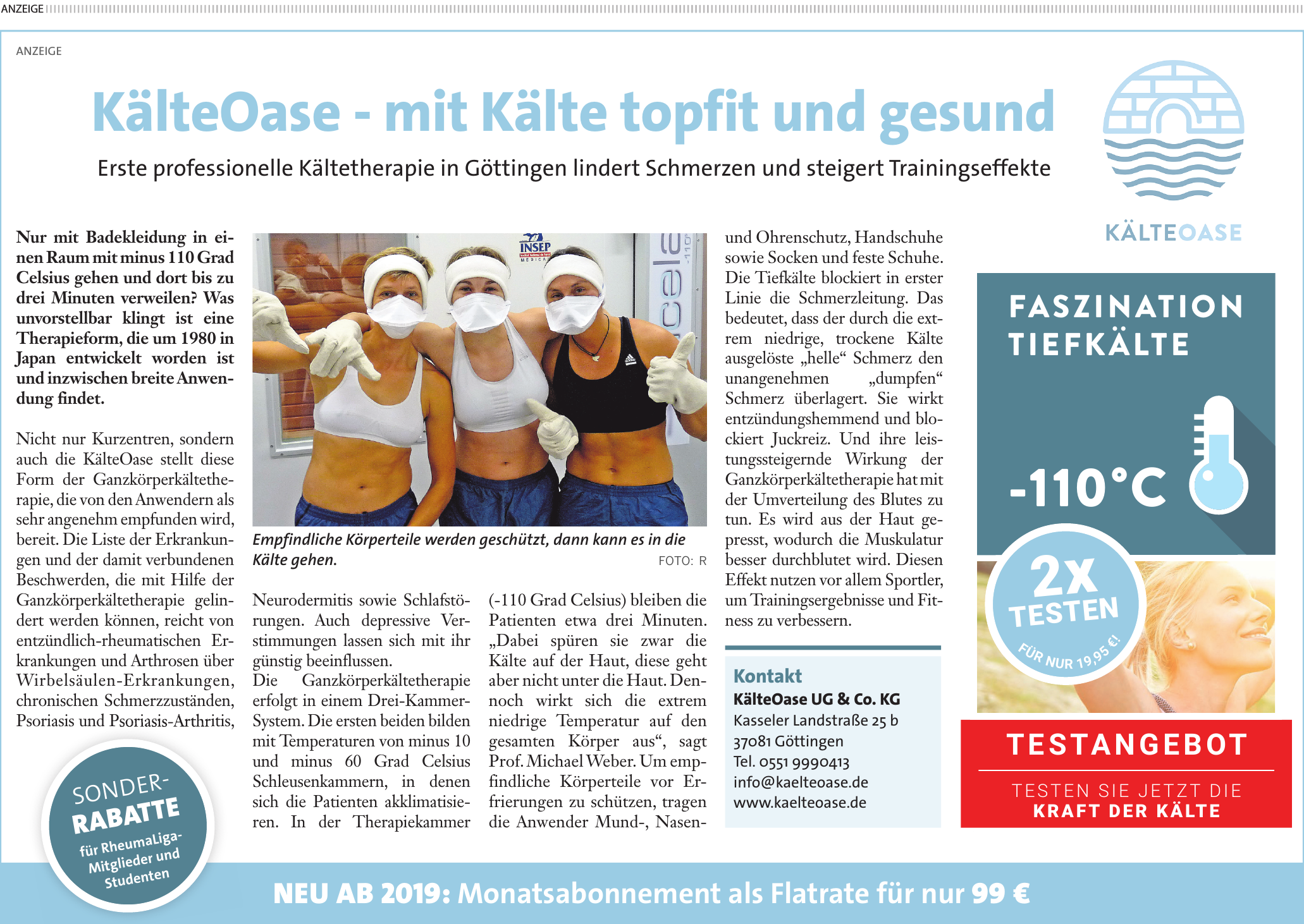 Kälteoase UG (haftungsbeschränkt) & Co KG Kälteoase UG (haftungsbeschränkt) & Co KG