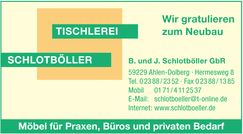 B. und J. Schlotböller GbR B. und J. Schlotböller GbR