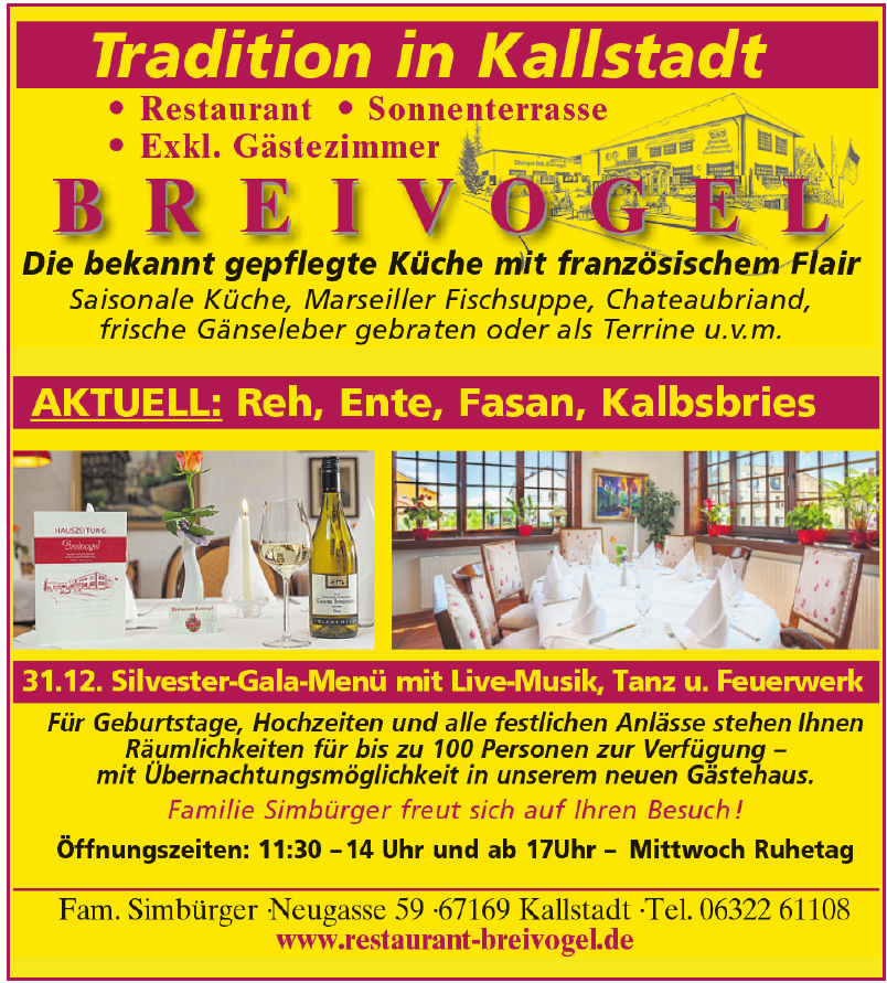 Restaurant Breivogel Restaurant Breivogel