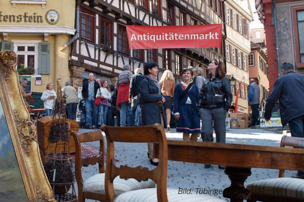 Ein bunter Frühlings- Einkaufs- und Schlenderbummel durch Tübingens Gassen und Geschäfte macht ziemlich sicher gute Laune. Ein bunter Frühlings- Einkaufs- und Schlenderbummel durch Tübingens Gassen und Geschäfte macht ziemlich sicher gute Laune.