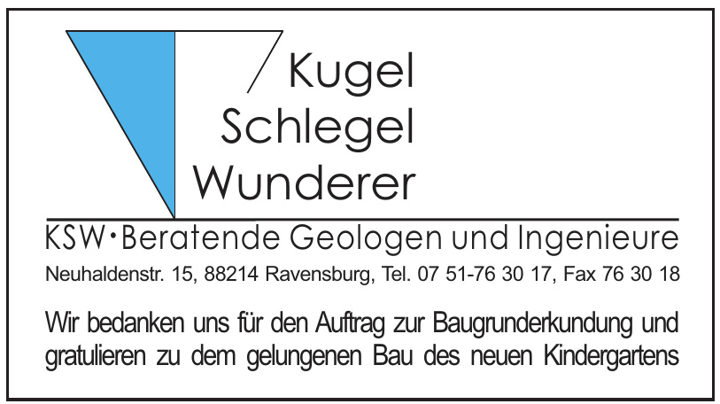 KSW Beratende Geologen und Ingenieure KSW Beratende Geologen und Ingenieure