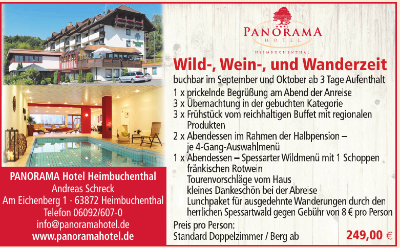Panorama Hotel Heimbuchenthal Panorama Hotel Heimbuchenthal