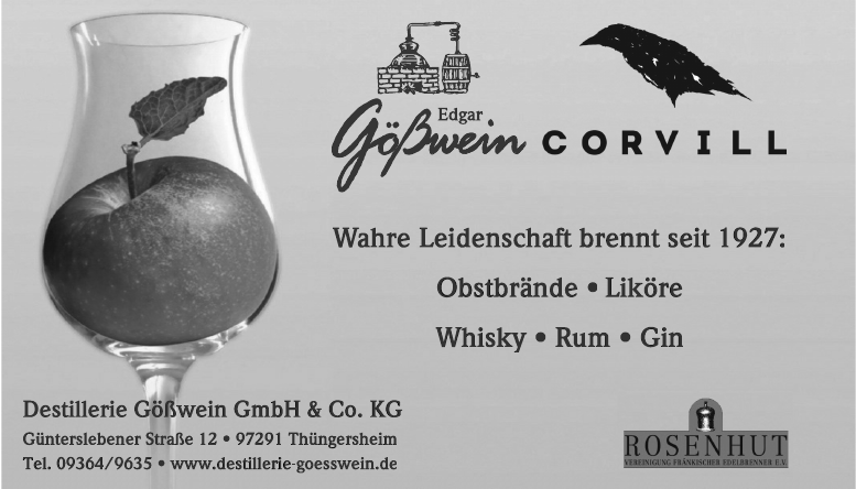 Destillerie Gößwein GmbH & Co. KG Destillerie Gößwein GmbH & Co. KG