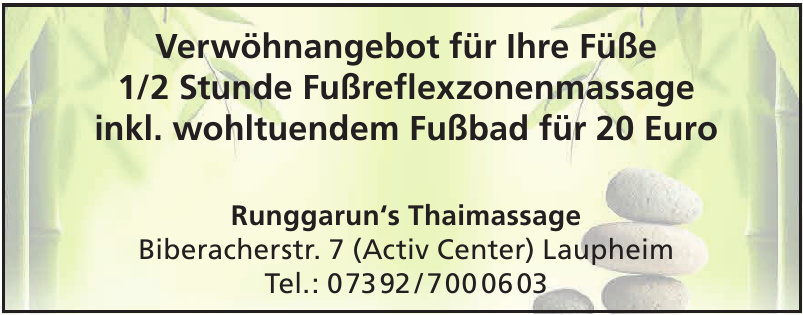 Runggarun‘s Thaimassage Runggarun‘s Thaimassage