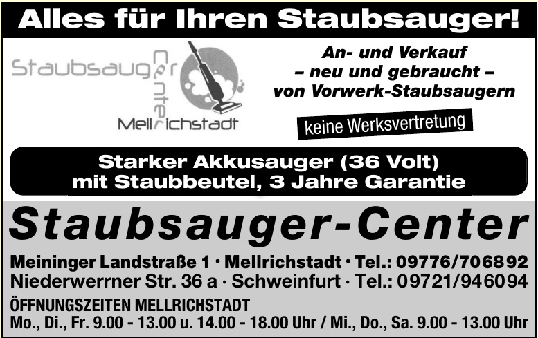 Staubsauger-Center