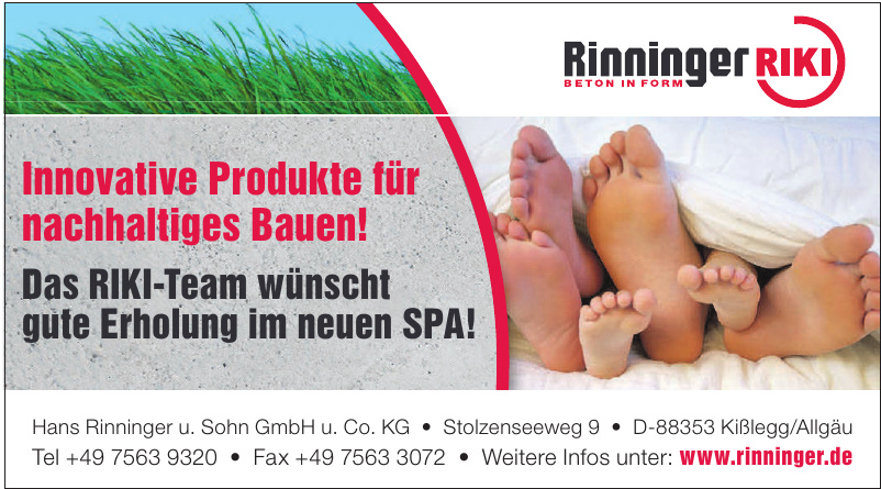 Hans Rinninger u. Sohn GmbH u. Co. KG Hans Rinninger u. Sohn GmbH u. Co. KG