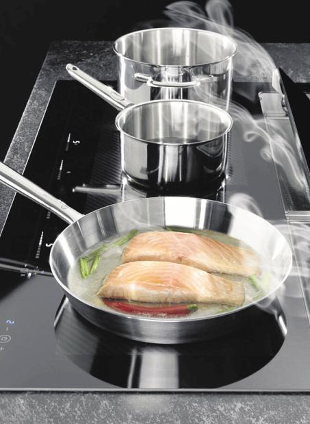 Keine klassische „Esse“ mehr nötig: Kochfeld mit Dunstabzug FOTO: ORANIER  
