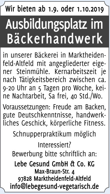 Lebe Gesund GmbH & Co. KG Lebe Gesund GmbH & Co. KG
