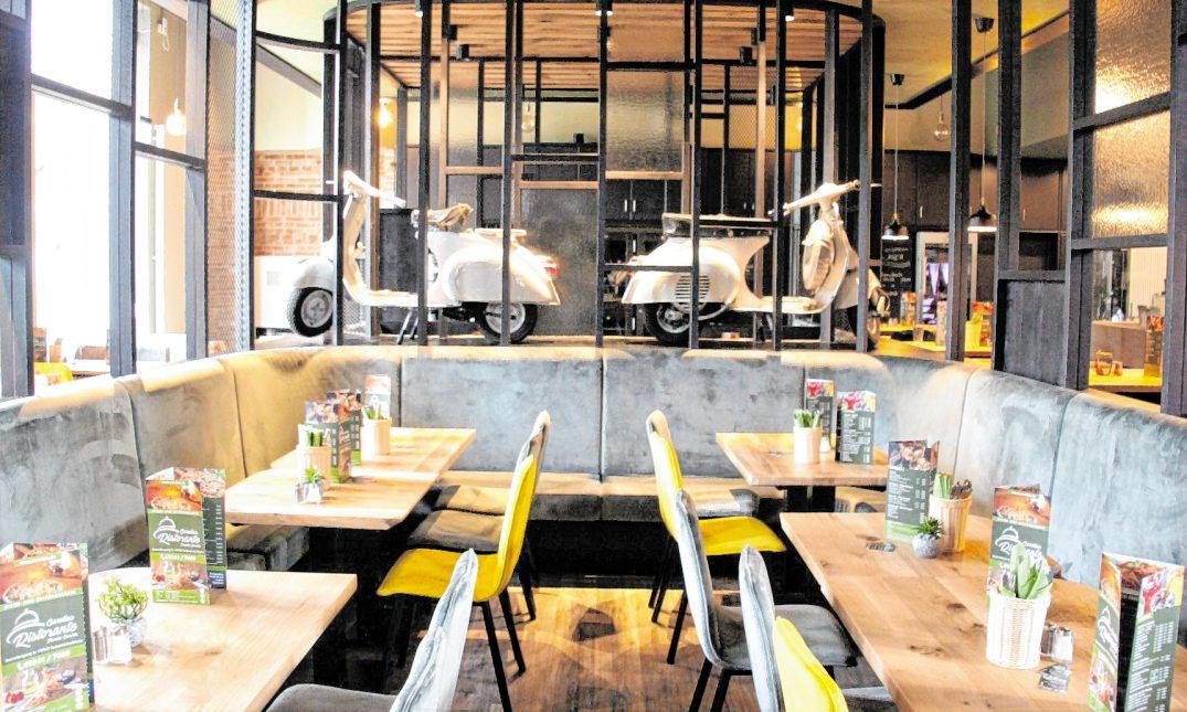 Das neue Restaurant erstrahlt in italienischem Flair. BILDER: PETER D. WAGNER Das neue Restaurant erstrahlt in italienischem Flair. BILDER: PETER D. WAGNER