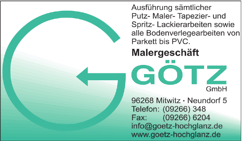 Malergeschäft Götz GmbH Malergeschäft Götz GmbH