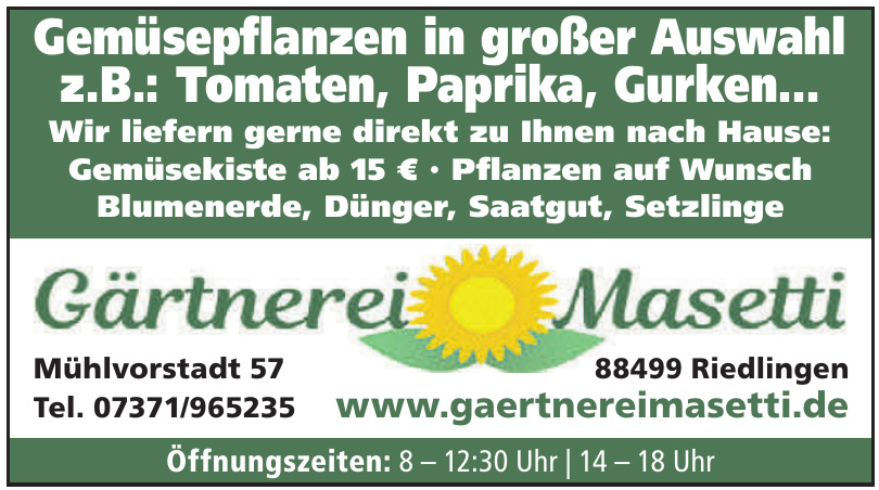 Gärtnerei Masetti Gärtnerei Masetti