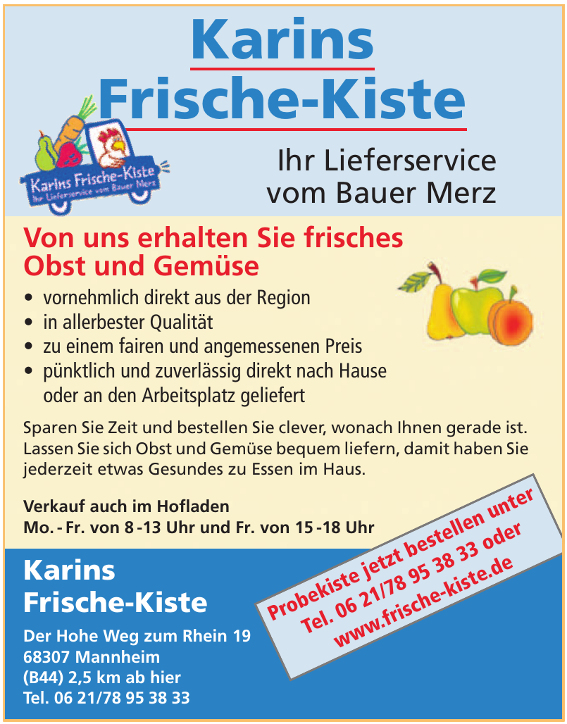 Karins Frische-Kiste Karins Frische-Kiste