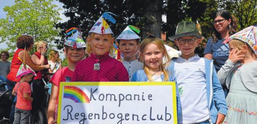 Die Vorfreude ist groß: Die Regenbogenkinder des Kindergartens sind natürlich auch dabei.