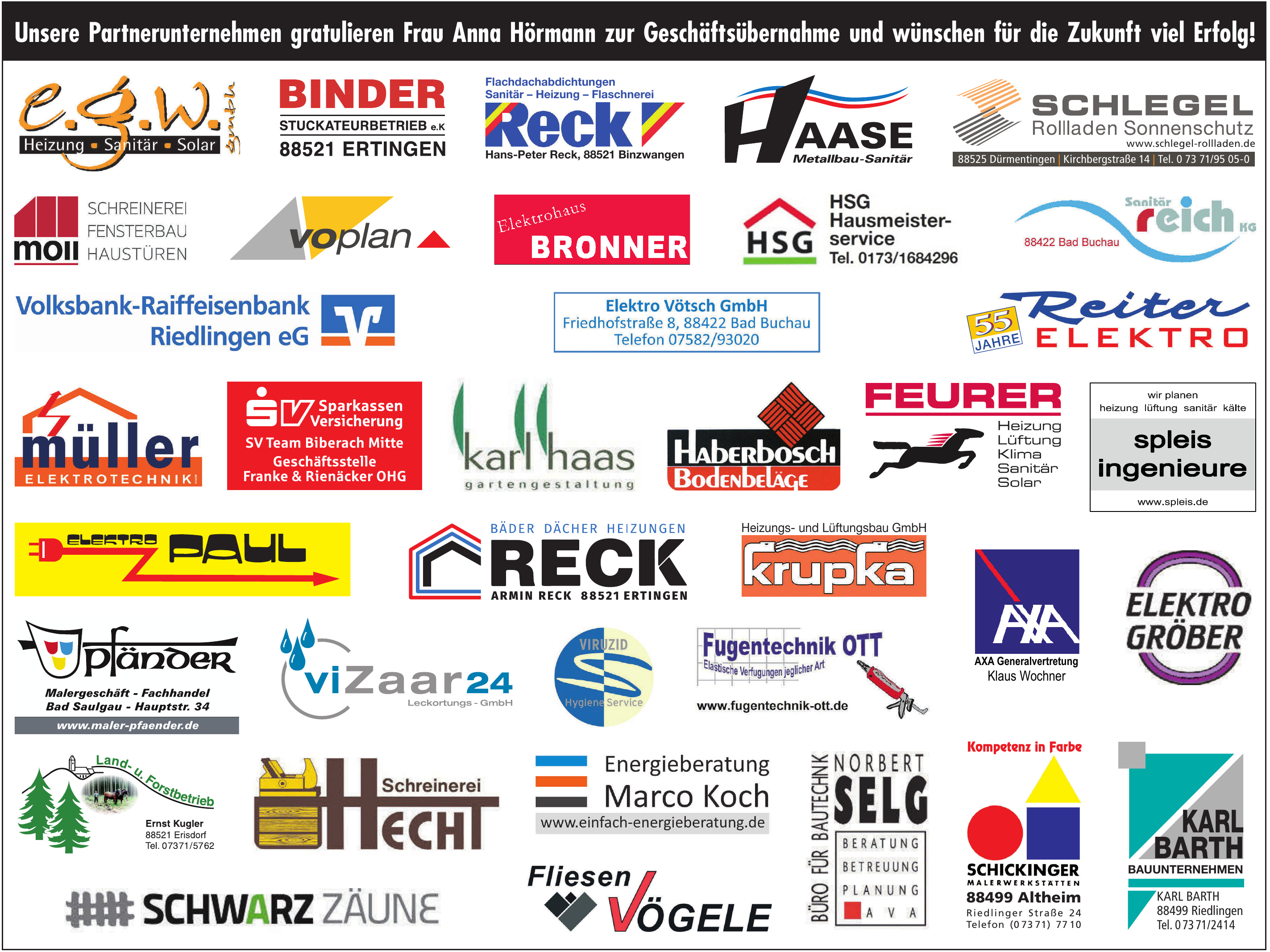 Unsere Partnerunternehmen Unsere Partnerunternehmen