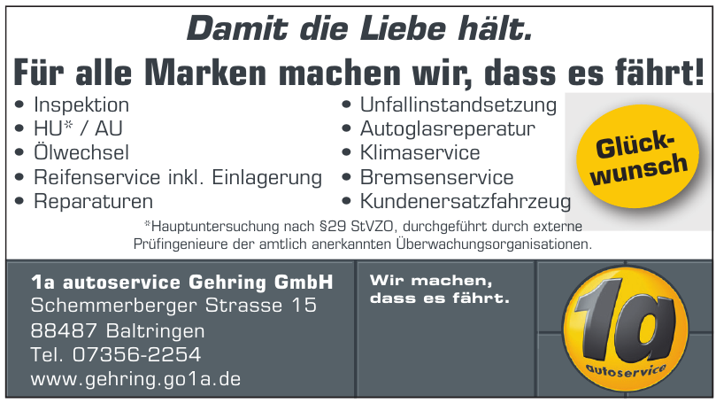 1a autoservice Gehring GmbH 1a autoservice Gehring GmbH