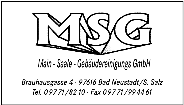 Main-Saale-Gebäudereinigung GmbH Main-Saale-Gebäudereinigung GmbH