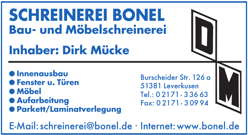 Schreinerei Bonel Schreinerei Bonel
