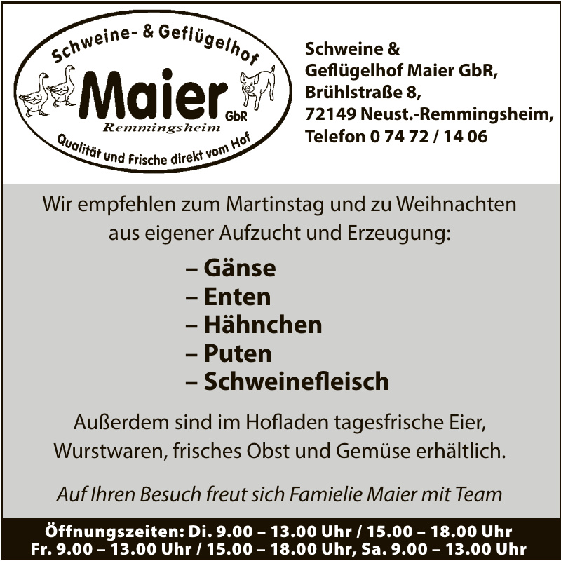 Schweine & Geflügelhof Maier GbR