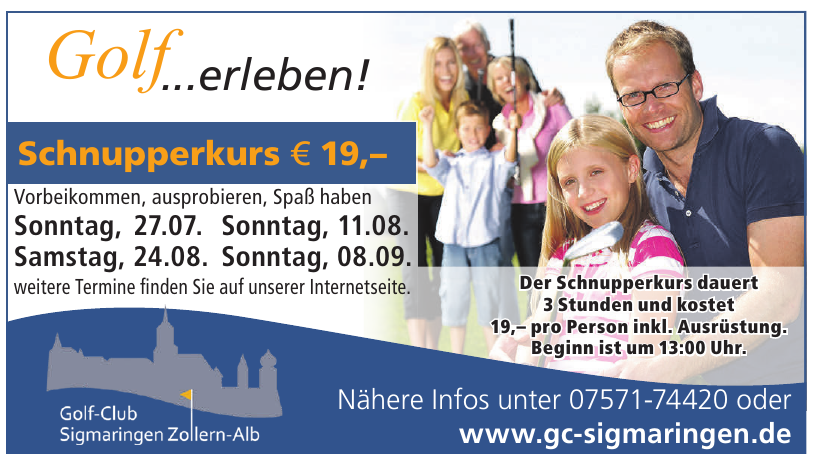 Golf-Club Sigmaringen Zollern-Alb E.V. Golf-Club Sigmaringen Zollern-Alb E.V.