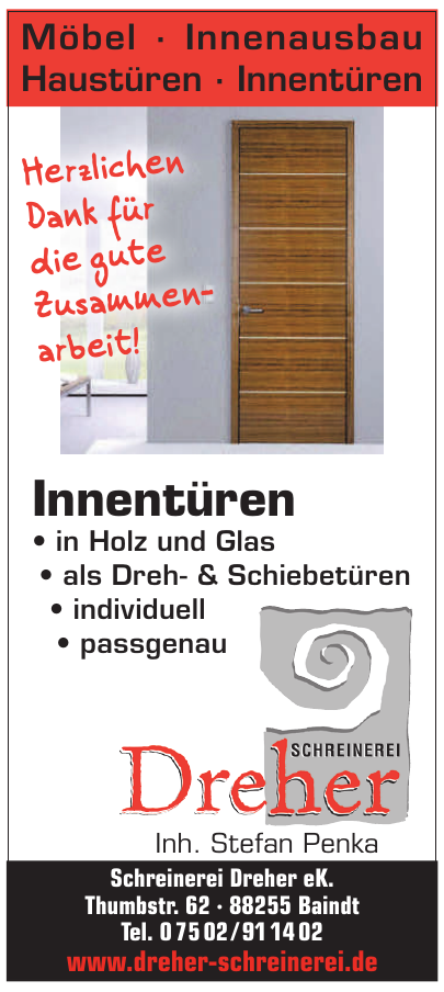 Schreinerei Dreher e. K. Schreinerei Dreher e. K.