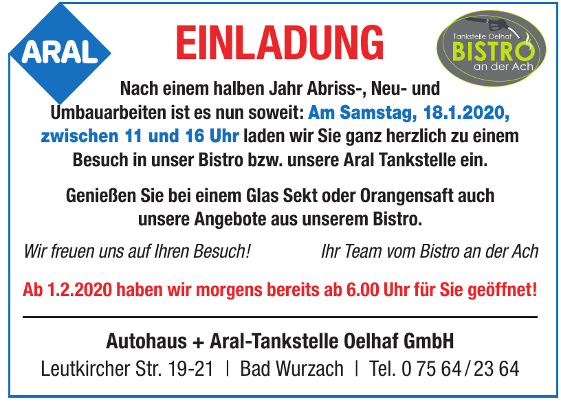 Autohaus + Aral-Tankstelle Oelhaf GmbH Autohaus + Aral-Tankstelle Oelhaf GmbH