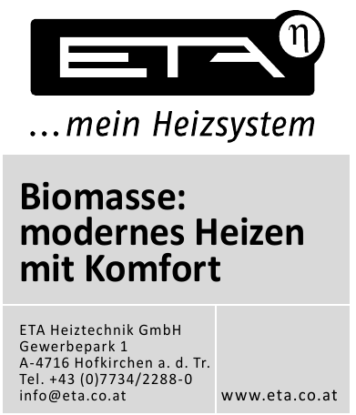 ETA Heiztechnik GmbH ETA Heiztechnik GmbH