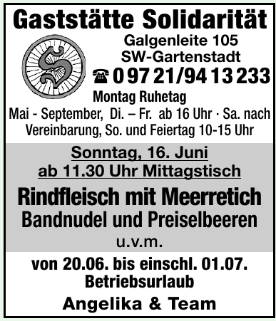 Gaststätte Solidarität Gaststätte Solidarität